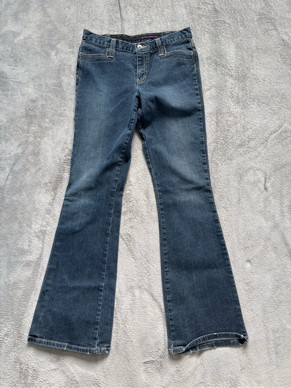 Calvin Klein Jeans Womens 4L Flare Vintage Medium Wash Blue Denim Hippie Y2K